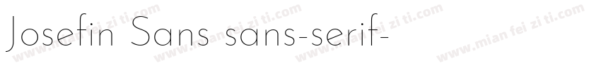 Josefin Sans sans-serif字体转换